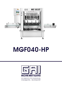 The new filling machine GAI - model MGF
