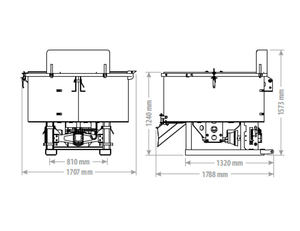  Míchač betonu fk machinery combi
(pto a hydromotor) UBCHM 800