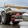 Liftmounted spreader Bredal F4 with a hopper in a stainless steel