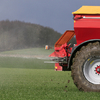 Trailed fertilizer spreader with ISOBUS Bredal F10